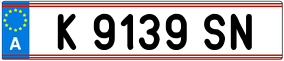 Trailer License Plate